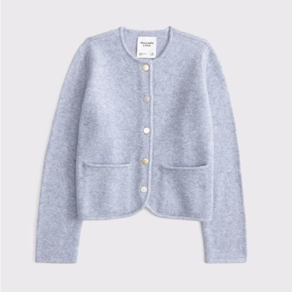 Abercrombie & Fitch Soft Grey Cardigan - Picture 2 of 8